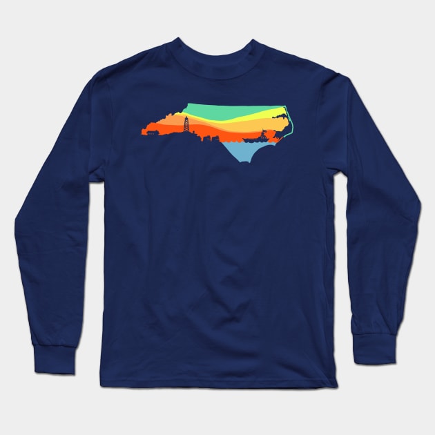 North Carolina Long Sleeve T-Shirt by barmalisiRTB